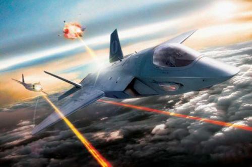 F-35战机使用激光炮空战想象图
