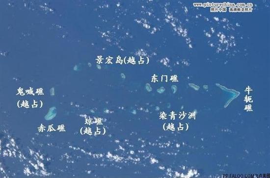 资料图:赤瓜礁所在海域的地图