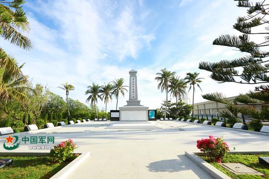 琛航岛西沙海战烈士陵园新貌