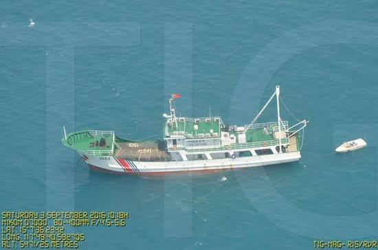 本次菲方拍摄到的“海警3063”