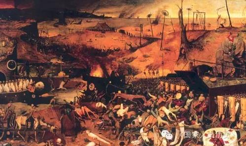 油画《死神的胜利》描绘了14世纪夺去了1/4欧洲人生命的那场瘟疫