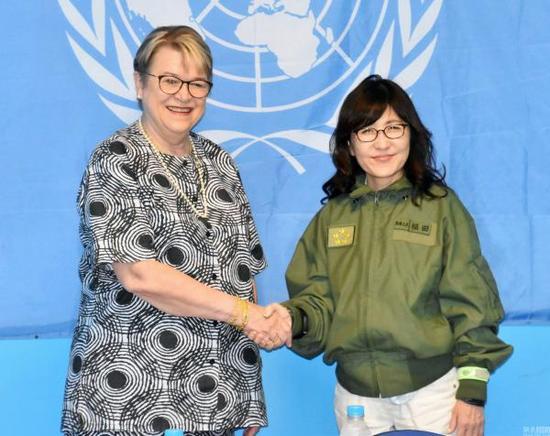 日本防卫相稻田朋美与联合国秘书长特别代表洛伊举行会谈