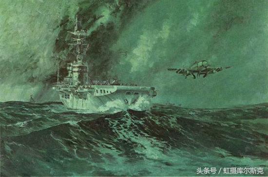 图片:放飞海怒战斗机的澳大利亚海军“悉尼”号航空母舰。