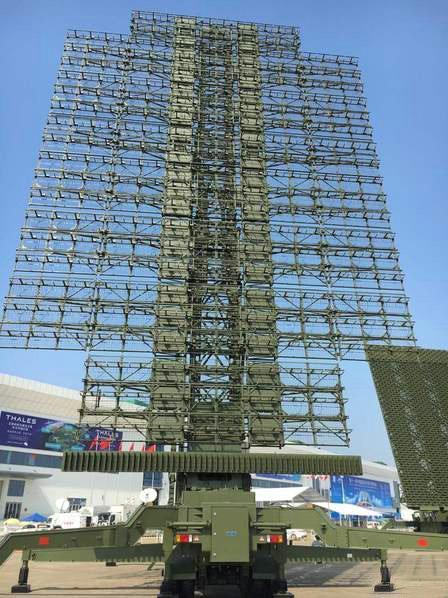 在珠海航展上公开的反隐身雷达
