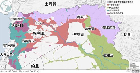 2016年12月19日 叙利亚形势图
