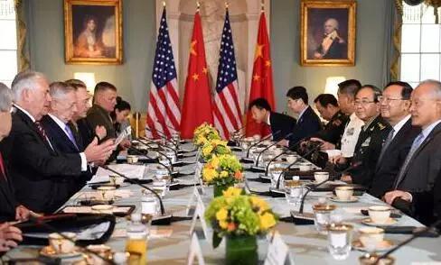 首轮中美外交安全对话。图片来源:外交部网站