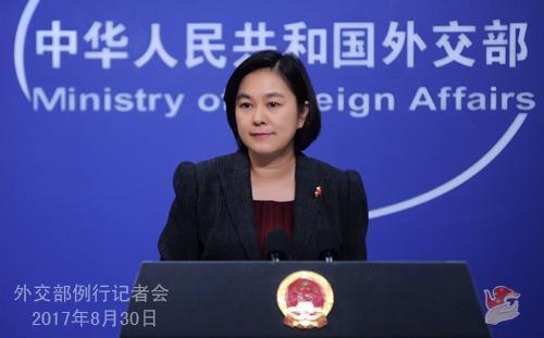 外交部发言人华春莹 图片来源外交部