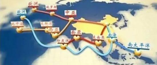 一带一路路线图