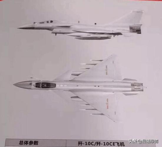 歼10C的出口型号歼10CE(中航资料)