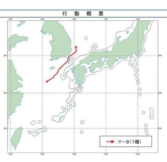 (图为中国侦察机飞行路线)