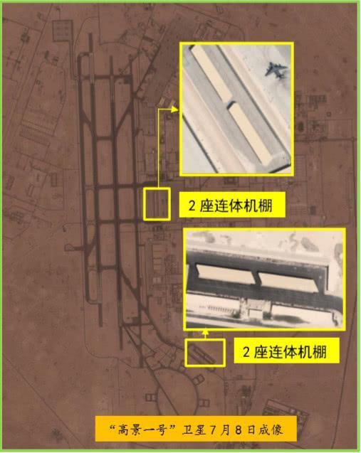 乌代德空军基地2处可容纳F-22战斗机的连体机棚