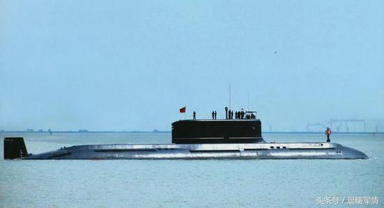 中国海军的032型潜艇吨位超过6000吨,图片鸣谢浩汉防务
