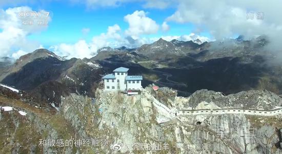 西藏军区詹娘舍哨所。感谢截图网友。