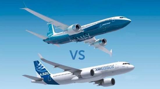 虽然737和A320处于同一量级,但是同期订单A320大获全胜,波音737溃不成军