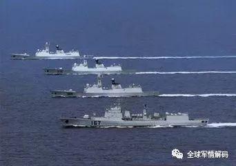 中国海军绕行台湾岛