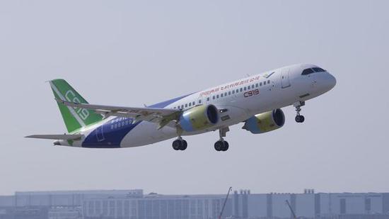 图片:C919已有两架原型机试飞中