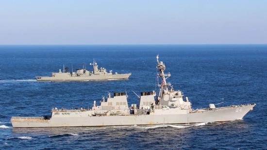 美军巴克利号导弹驱逐舰(DDG84)抵达地中海。