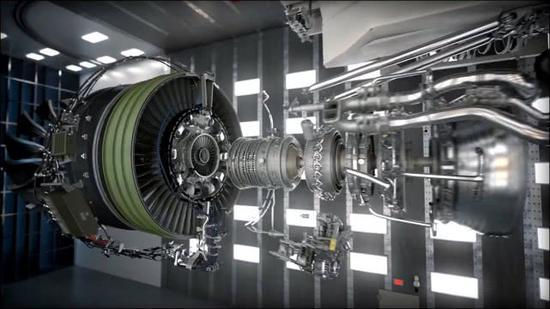 GE9X的模拟拆解图