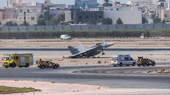 ▲图为发生事故的F/A-18