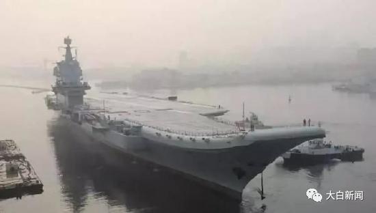 中国001A型航空母舰(资料图)