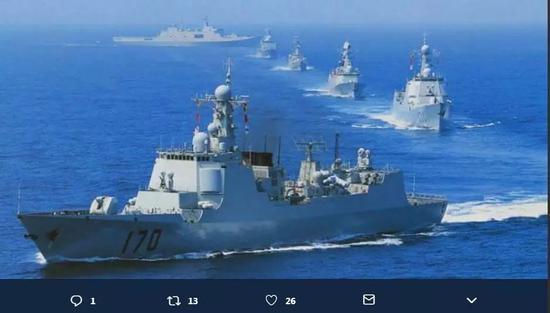 英国海军发布的16艘中国军舰照片(原文如此,非现场图)