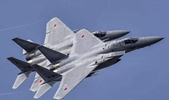 日本航空自卫队F-15J战斗机。