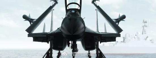 歼-15舰载战机。感谢发布者(见水印)。