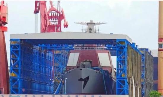 图为江南造船厂新型战舰