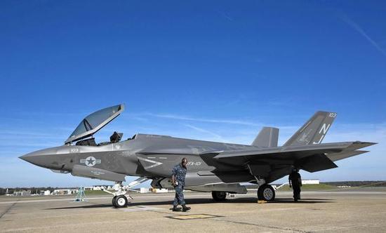 ◎美国海军F-35C舰载战斗机,印度军方近期在试探美国出口F-35战斗机的态度