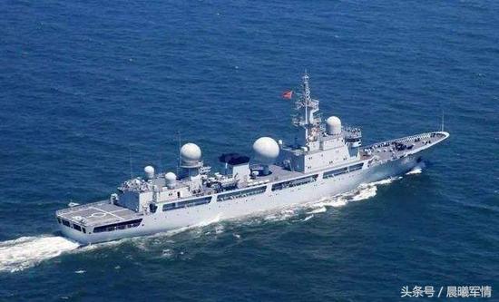 中国海军815型电子侦察船是不请自来的常客