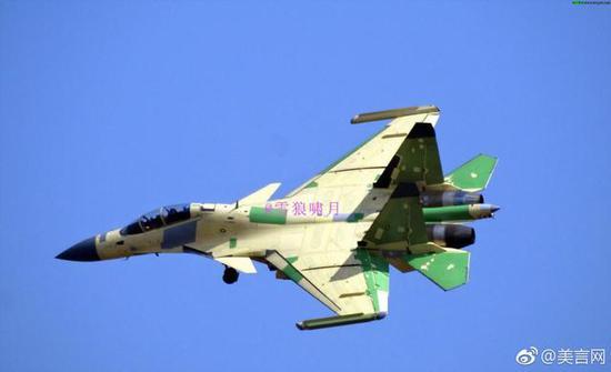图片:歼-15舰载电子战飞机,感谢原作者