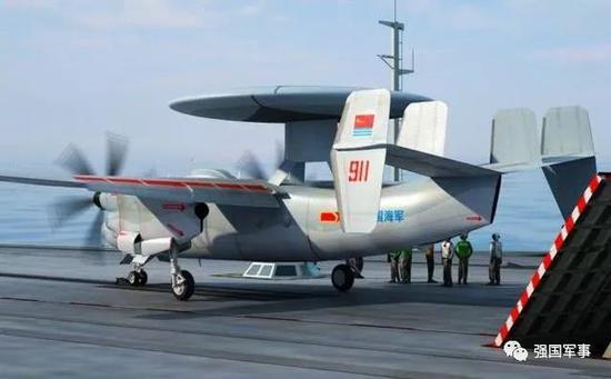 空警-600上舰CG图