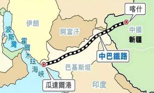 瓜达尔港位置图。