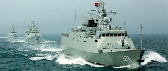 由056轻型护卫舰领衔的海军护卫舰支队。