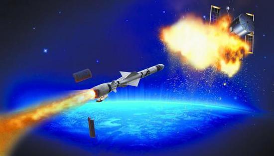 图为中国反卫星武器效果图
