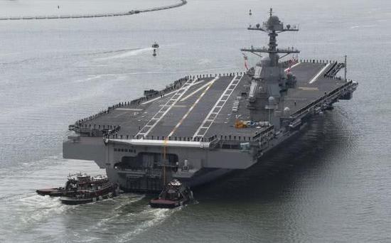 图片:被称为世界最强航母的CVN-78“福特”号核动力航母。