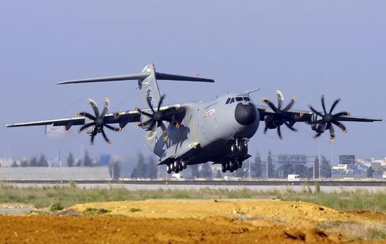 图片:空客集团的A-400M运输机,该集团在榜单中排名第7。
