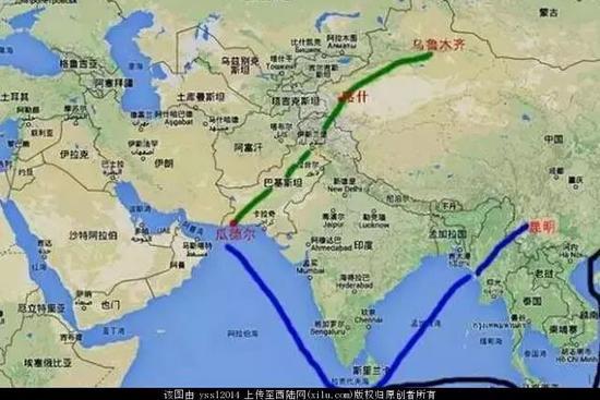 中国规划的管道运输石油