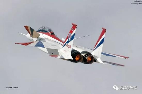 F-15 ACTIVE,主要用于验证双发飞机的TVC控制技术、飞行包线与后体减阻设计