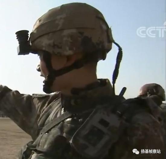 QTS-11数字化单兵作战系统头盔部分,悬挂系统非常先进