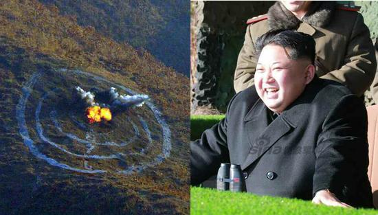 近日,朝鲜领导人金正恩来到人民军炮兵部队视察。在实弹射击比赛中,人民军火炮打出正右靶心佳绩,使得现场观看的金正恩心情愉快,面露笑容!