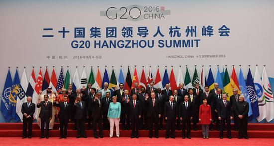 G20杭州峰会领导人合影