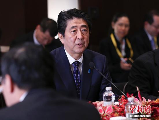 资料图片:日本首相安倍晋三。