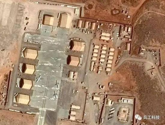 图注:美军在吉布境内沙漠地区修建的无人机基地