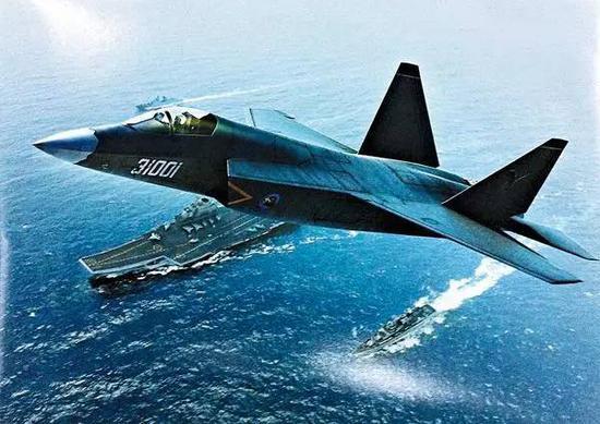 歼-31未来成为中国弹射型航母的舰载机可能性很大