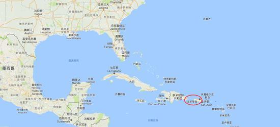 波多黎各地理位置