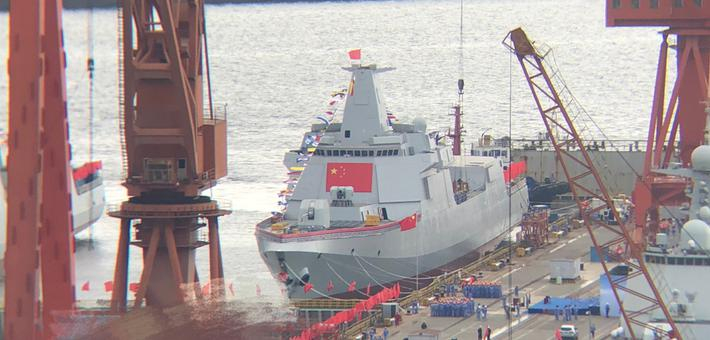 锣鼓喧天!我军两艘055万吨大驱或将下水