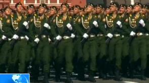 近卫坦克师方队受阅