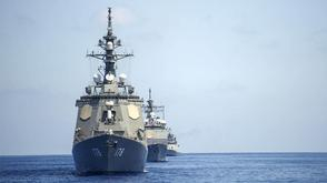 实拍美日印联合军演