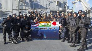 美日印三国海军集结